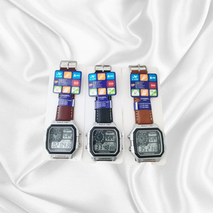 Men's World Time Digital Watch