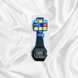 Men's World Time Digital Watch